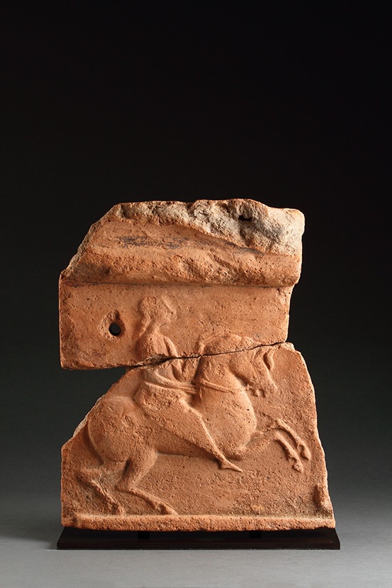 Four Ancient East Greek Phrygian Terracotta Tiles